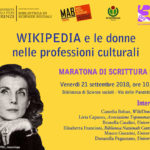 Wikipedia e le donne nelle professioni culturali: maratona di scrittura di voci